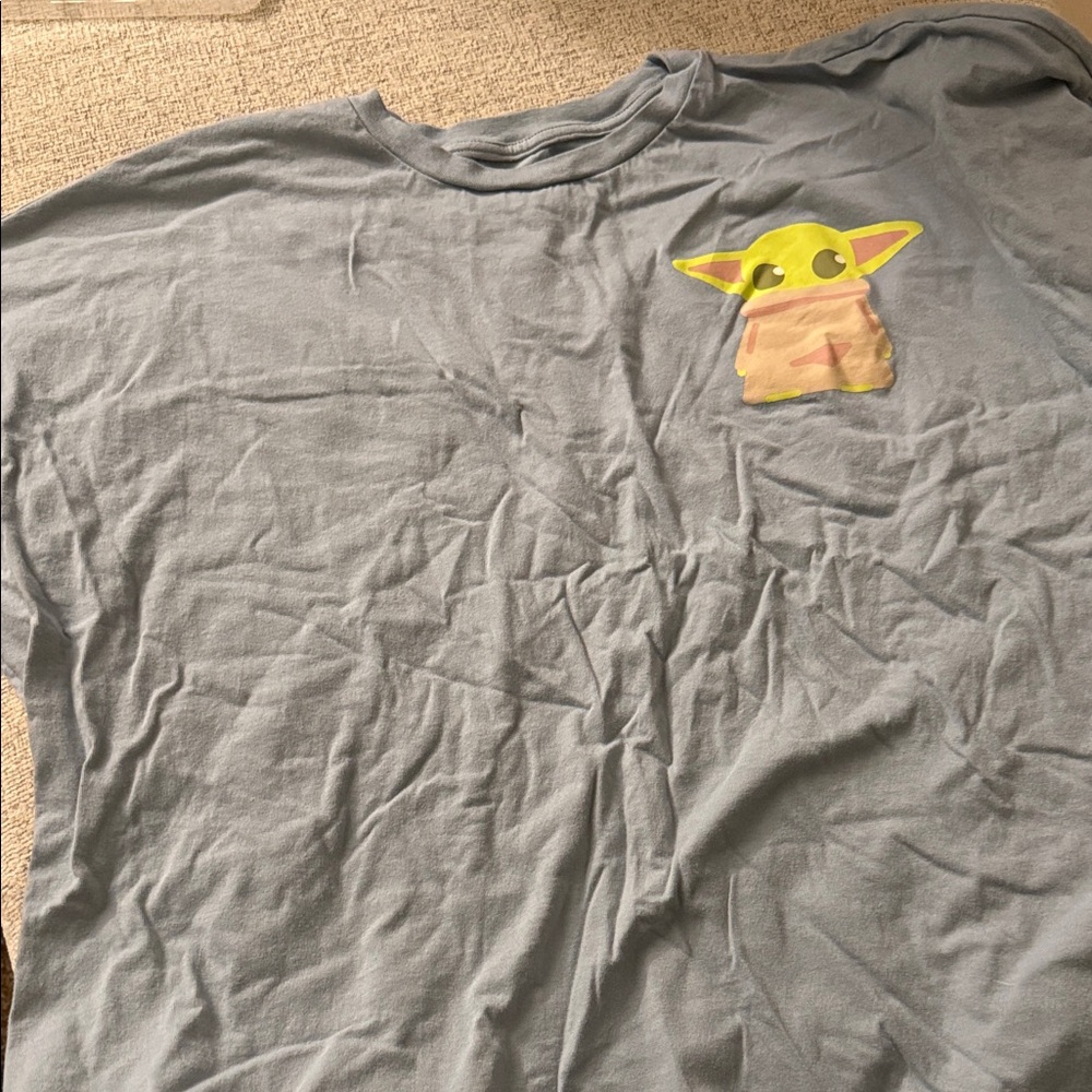 Her Universe Gray Long Sleeve Tee with Green and Yellow Character